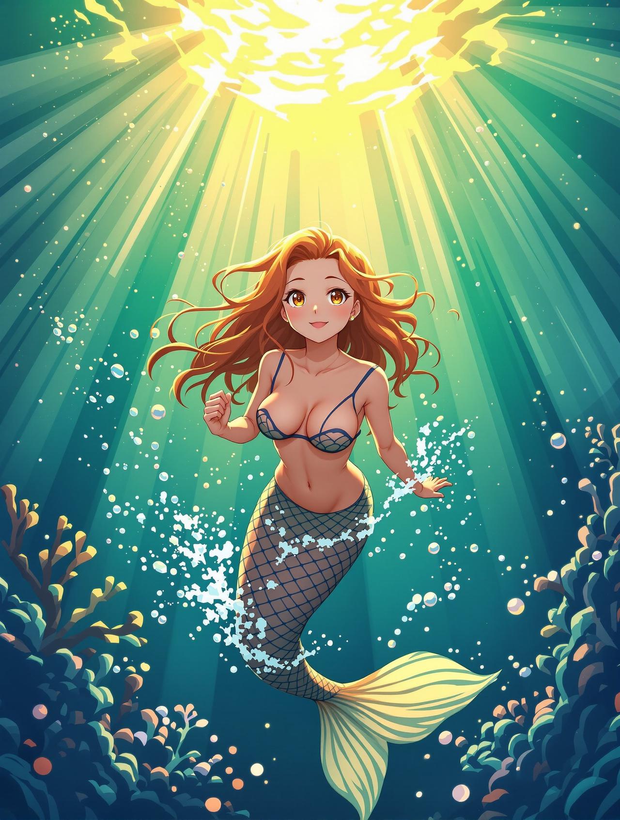 女神漫画作品《深海回响》封面